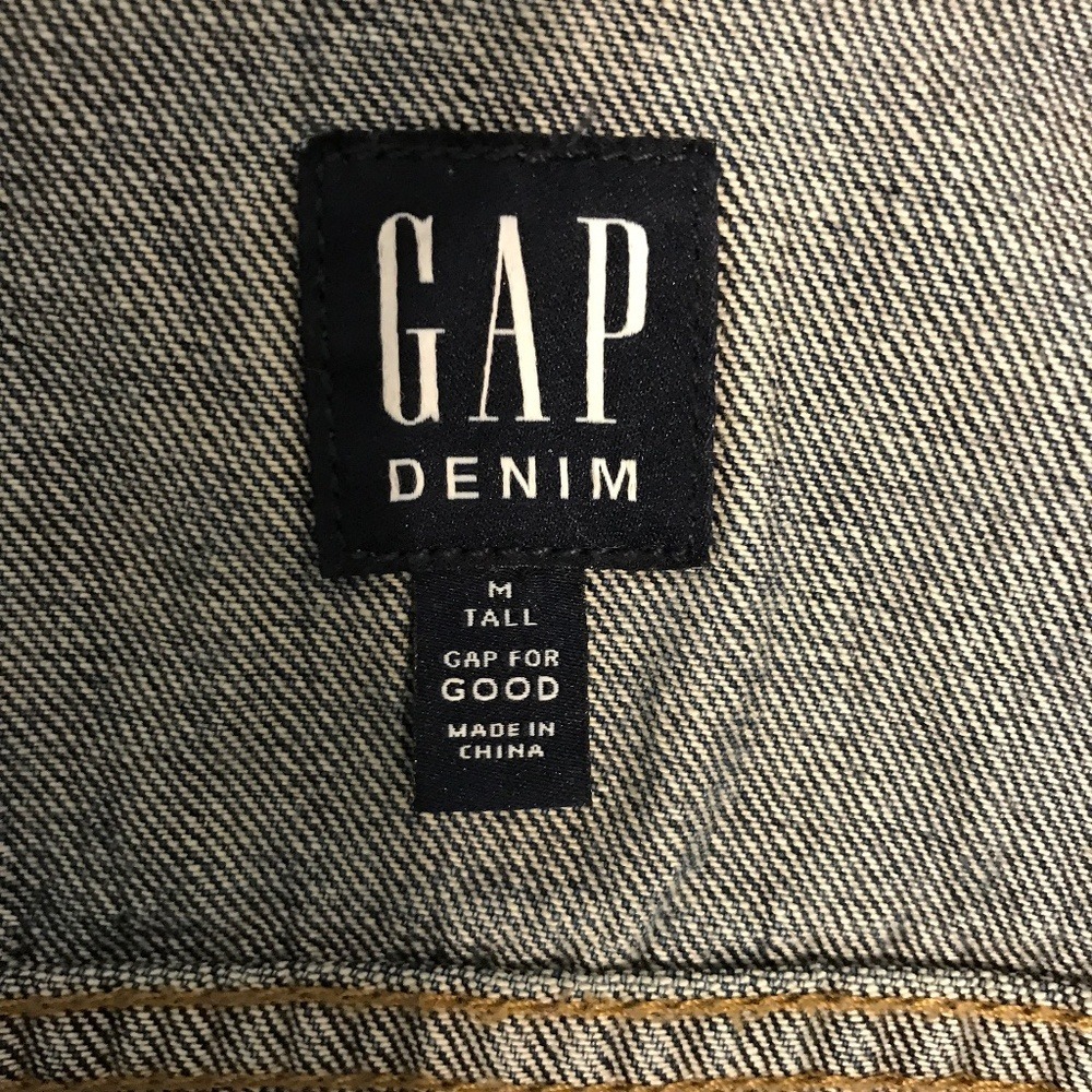 Trucker GAP Denim Jacket- M Tall - Picture 2 of 11